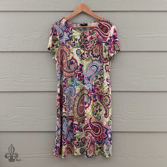 💐MSK Paisley Shift dress💐 - Picture 2 of 8